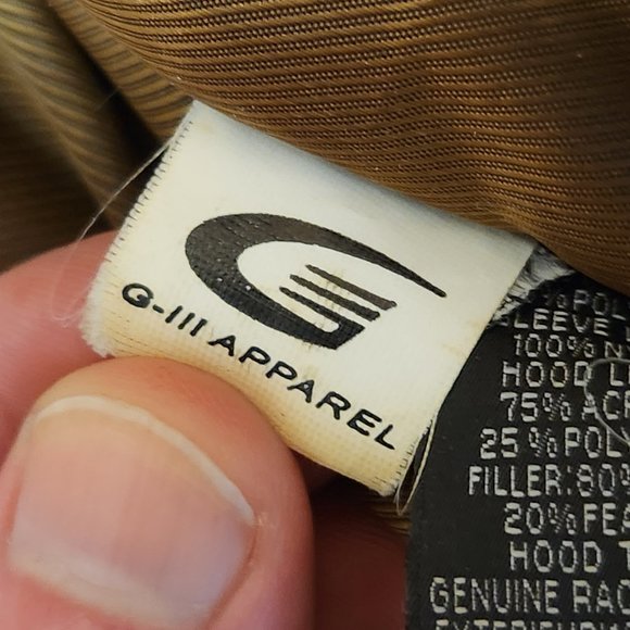 Sean John Full Zip Down Filled Puffer Jacket With Racoon Fur Hood Vintage Y2K - Picture 5 of 9